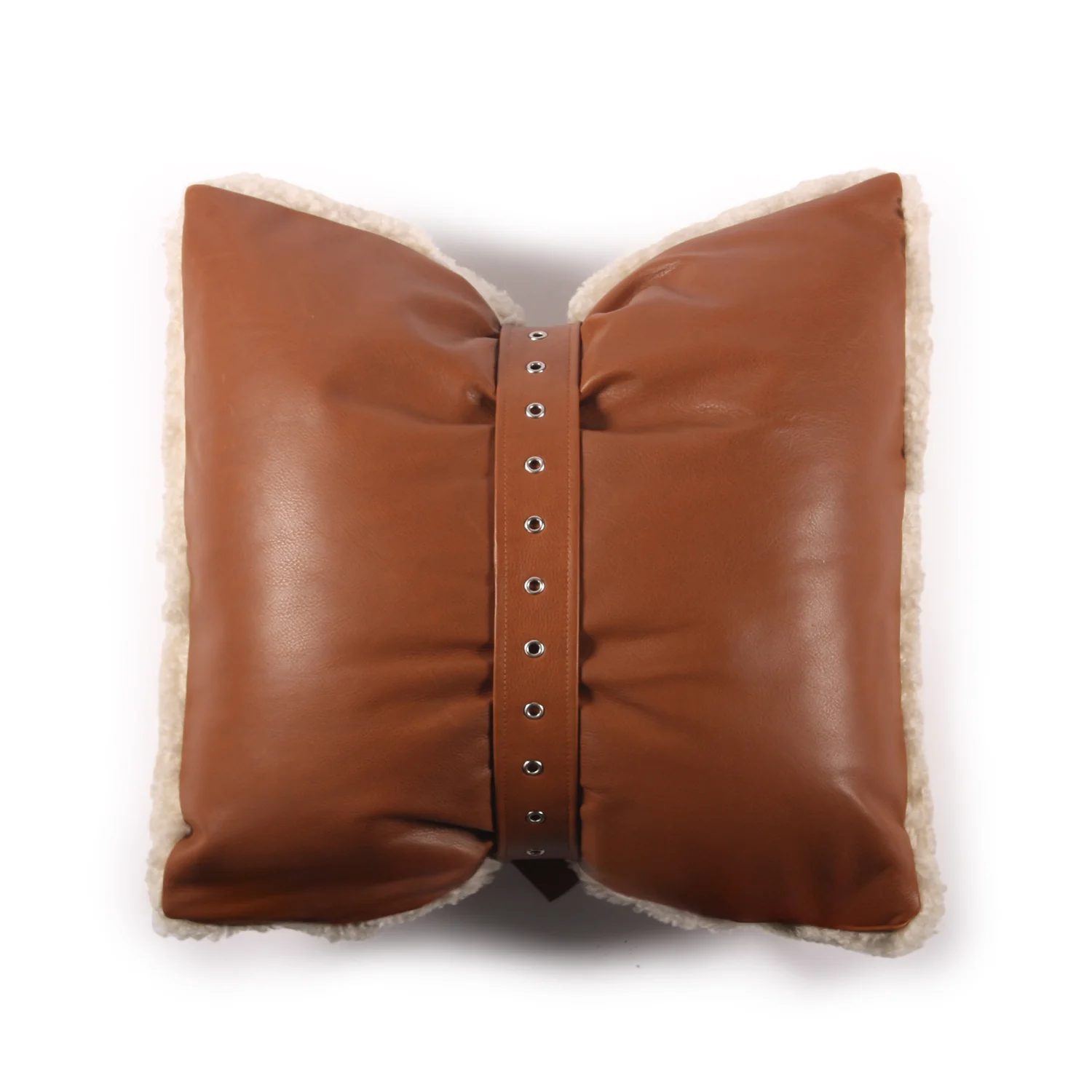 Belted Atrium Shearling Pillow - Image 2