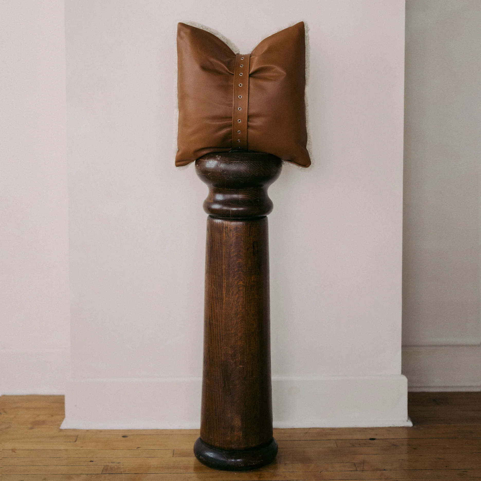 Belted Atrium Shearling Pillow - Image 5