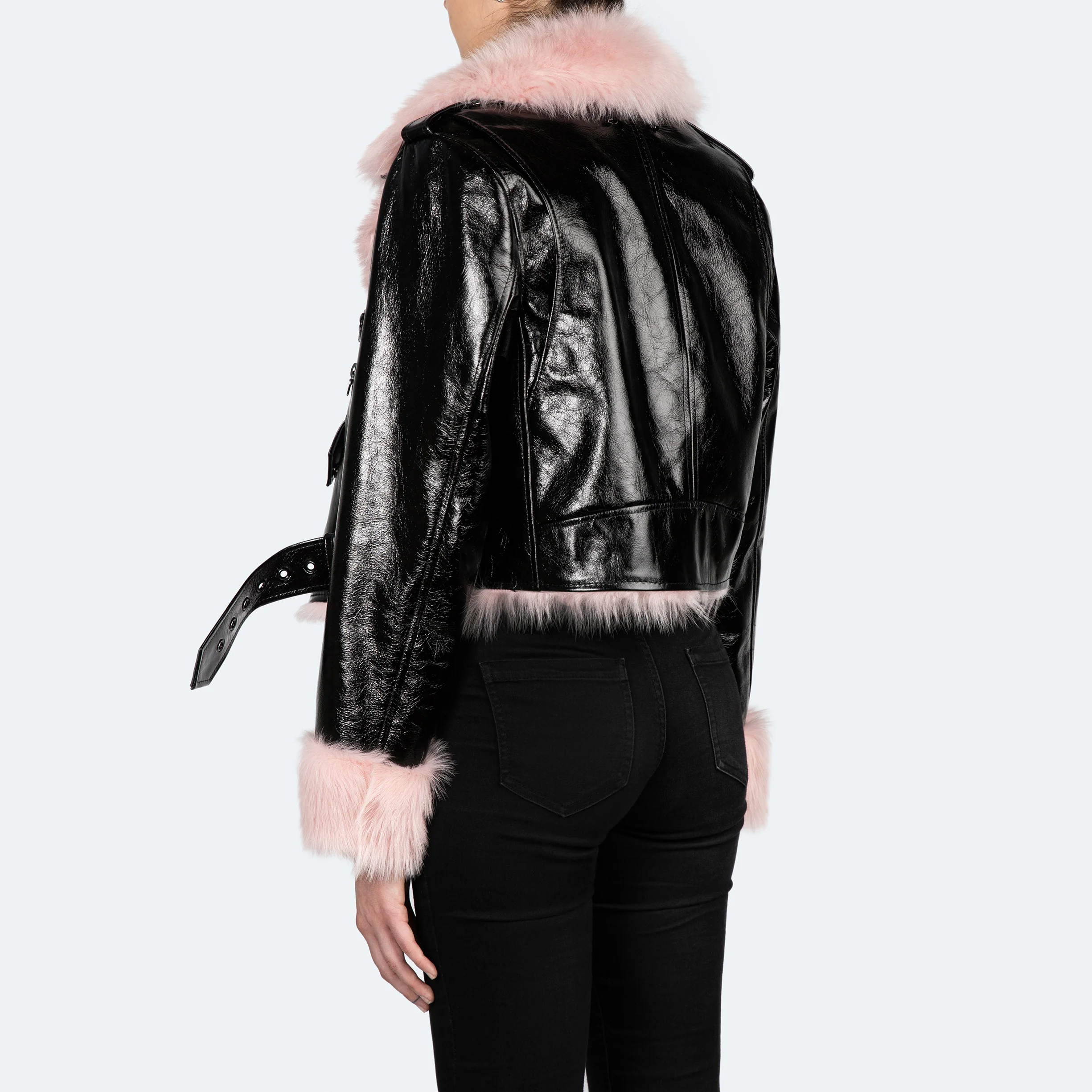 Glazed Petit Prince with Blush Fur Trim - Image 4