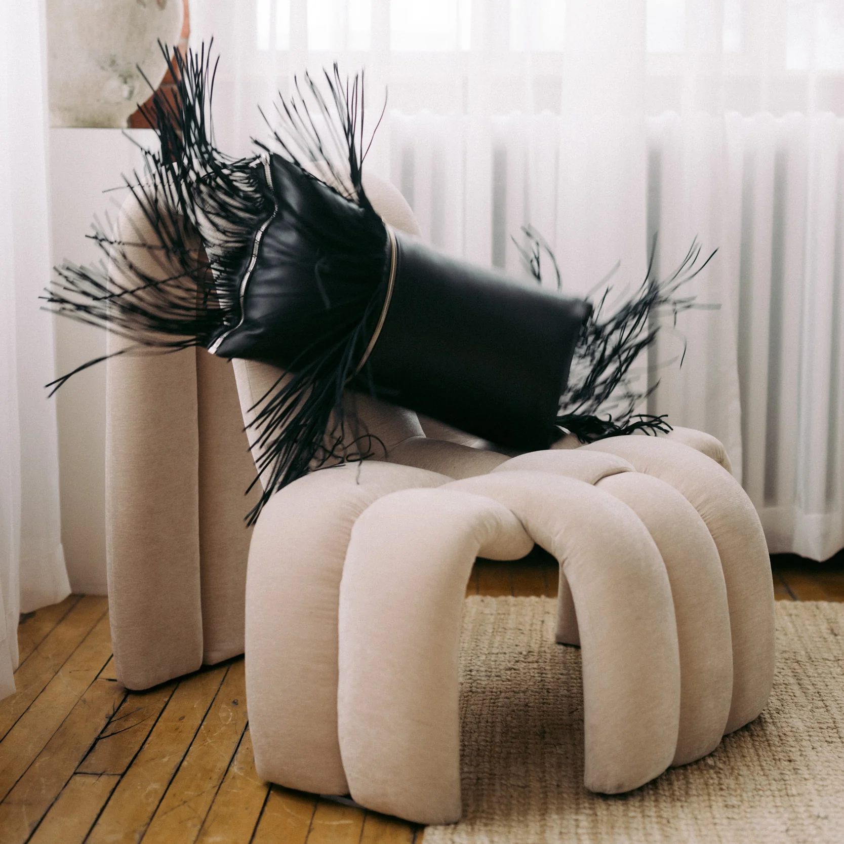 Removable Fringed Pillow - Image 5