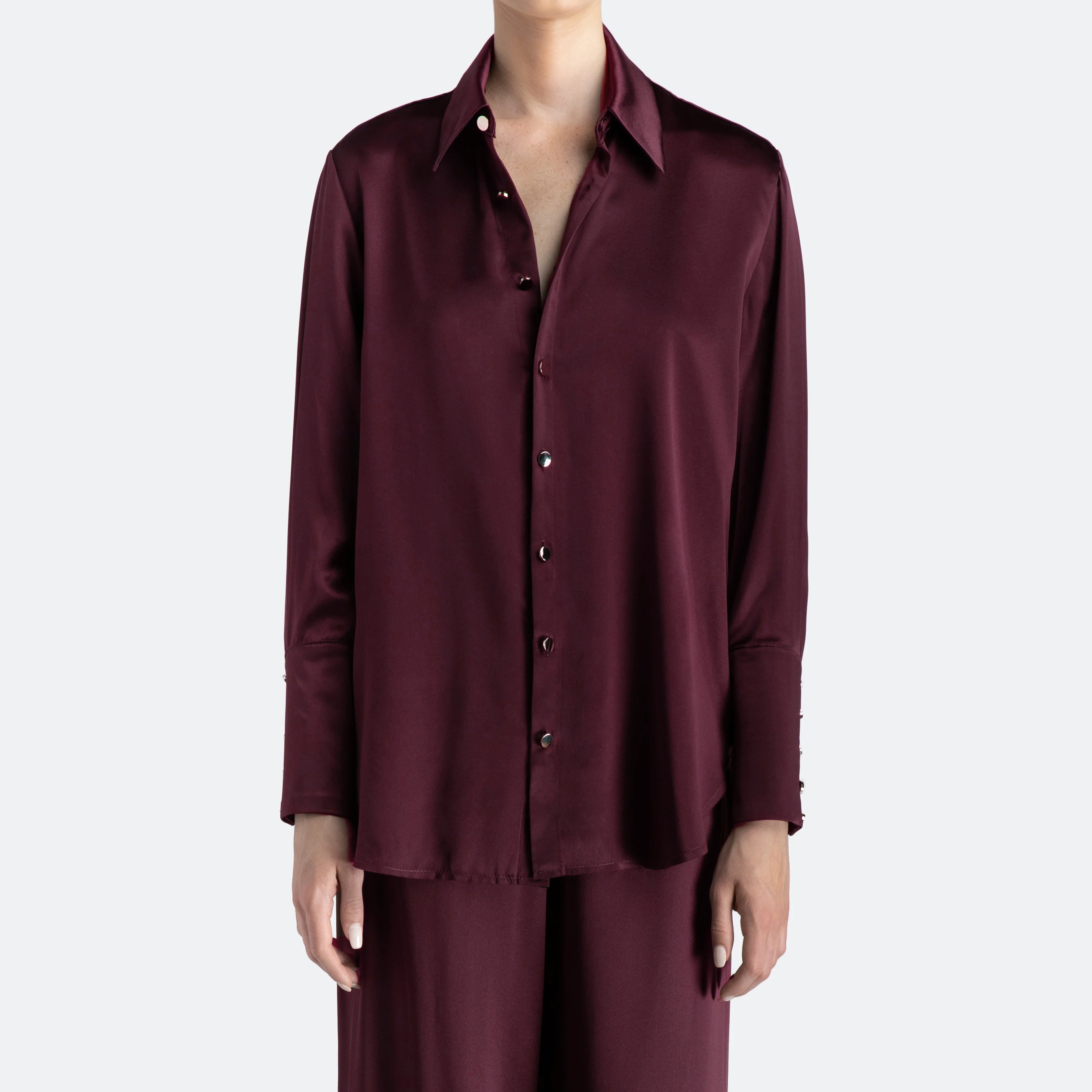 Studio Essential - Long Sleeve Blouse - Pinot - Image 2