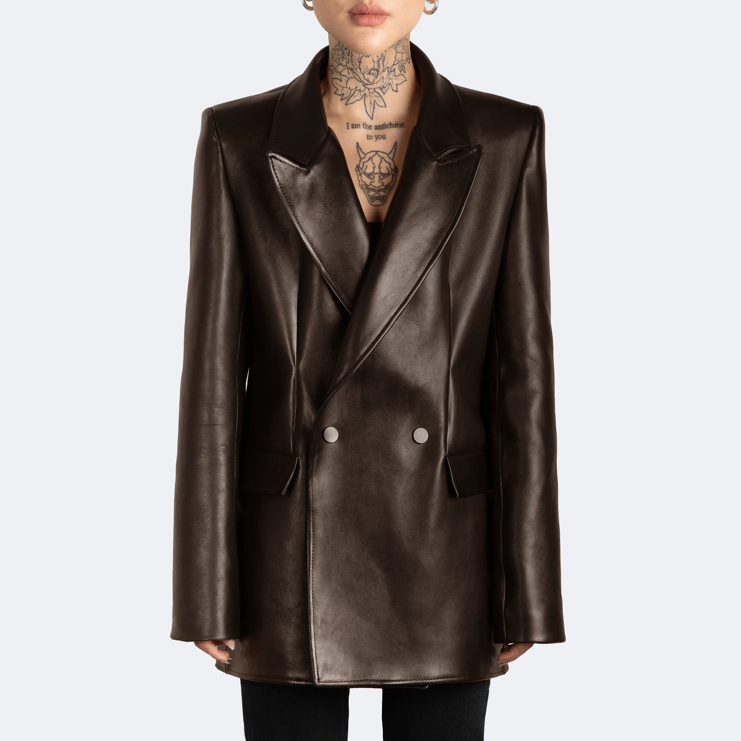 The Kamala Blazer - Chocolate - Image 3
