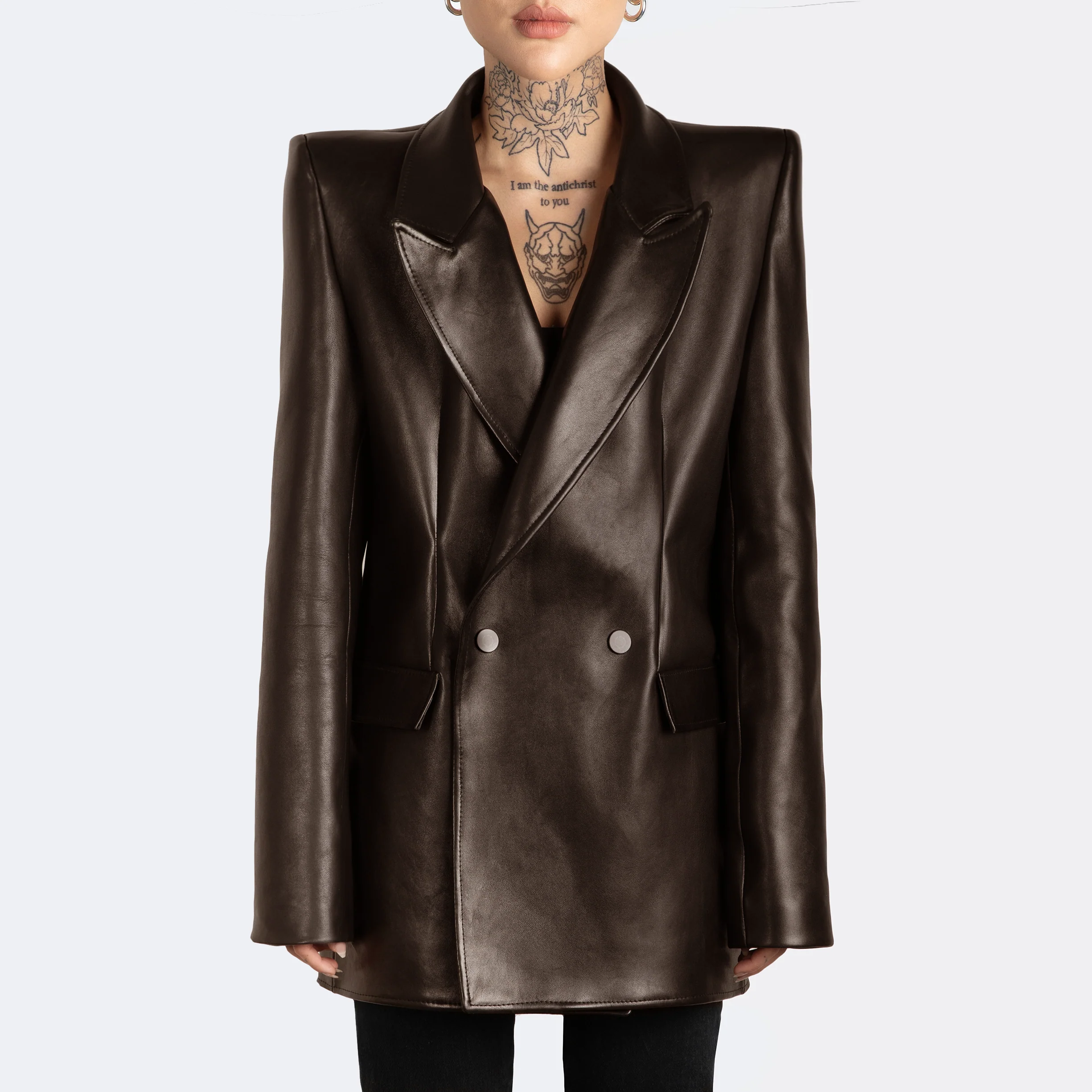 The Kamala Blazer - Chocolate - Image 4