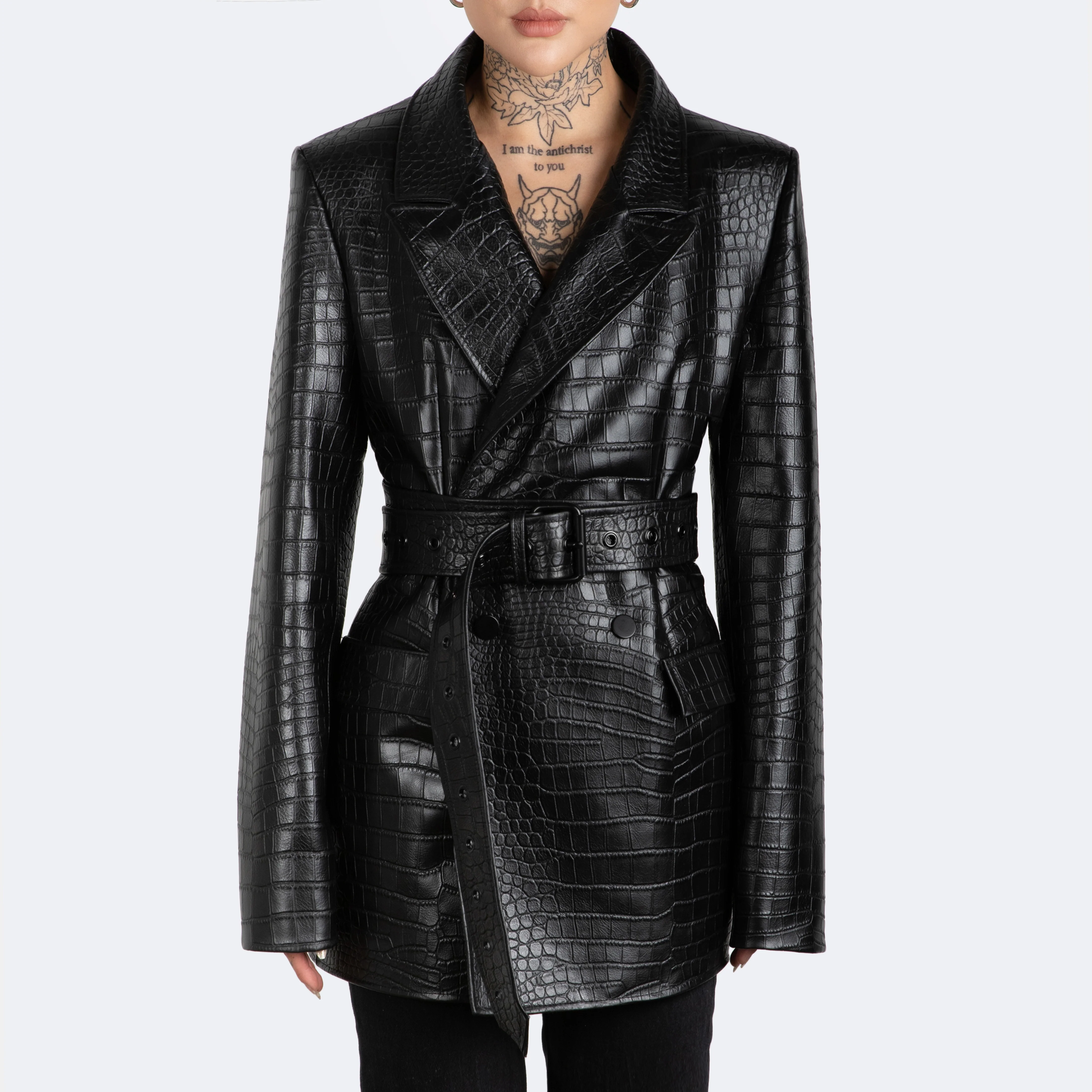 The Kamala Blazer - Croc Embossed - Image 11