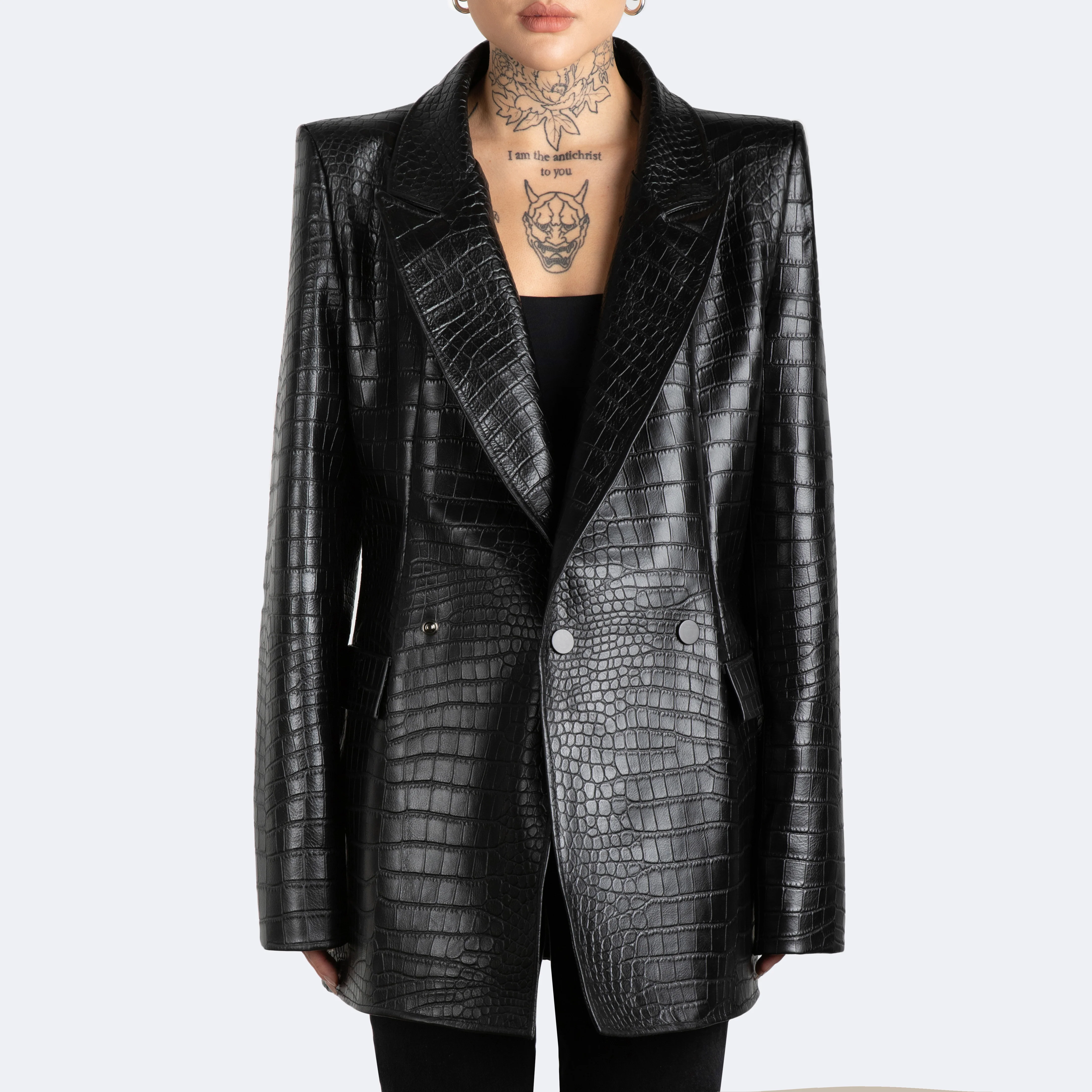 The Kamala Blazer - Croc Embossed - Image 3