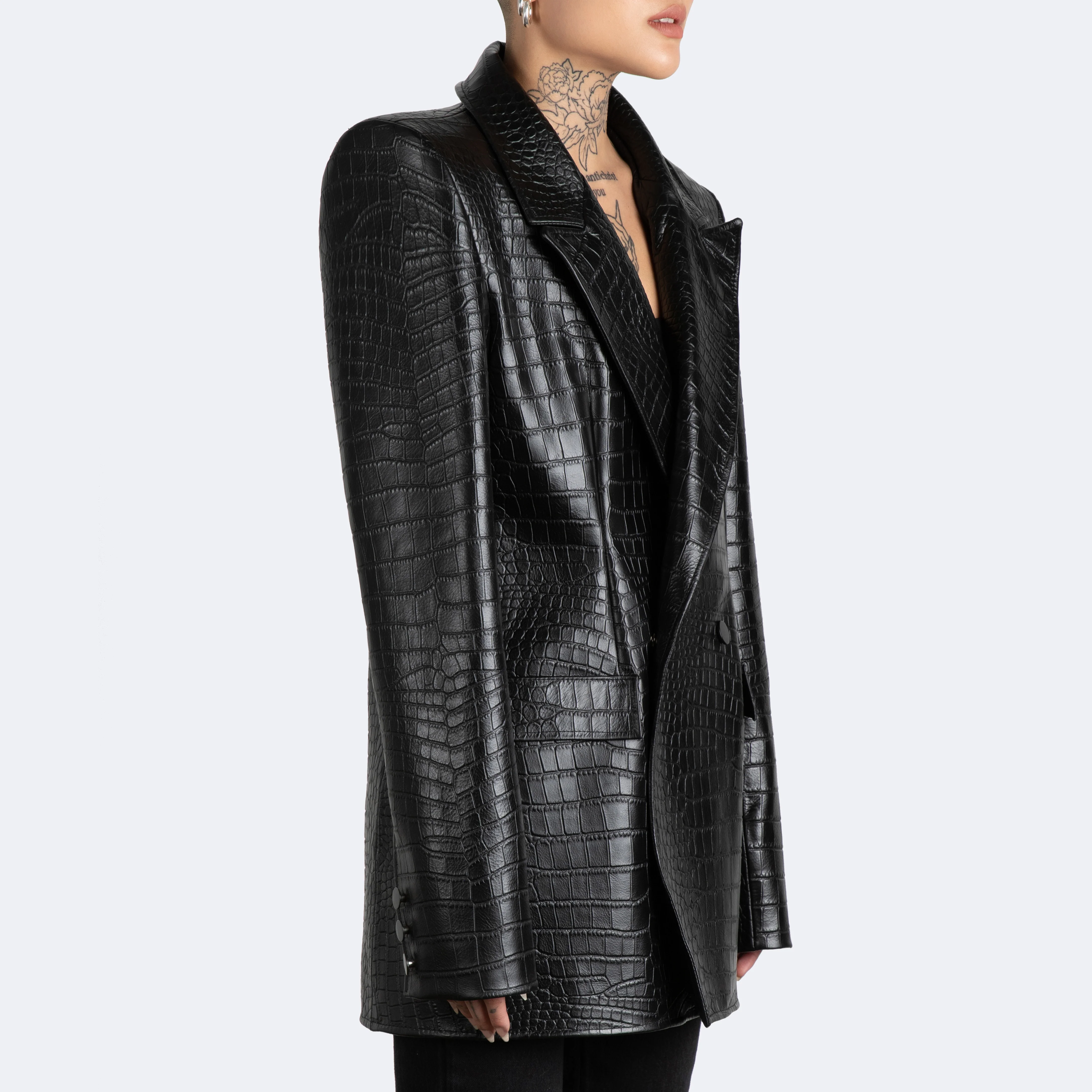 The Kamala Blazer - Croc Embossed - Image 4