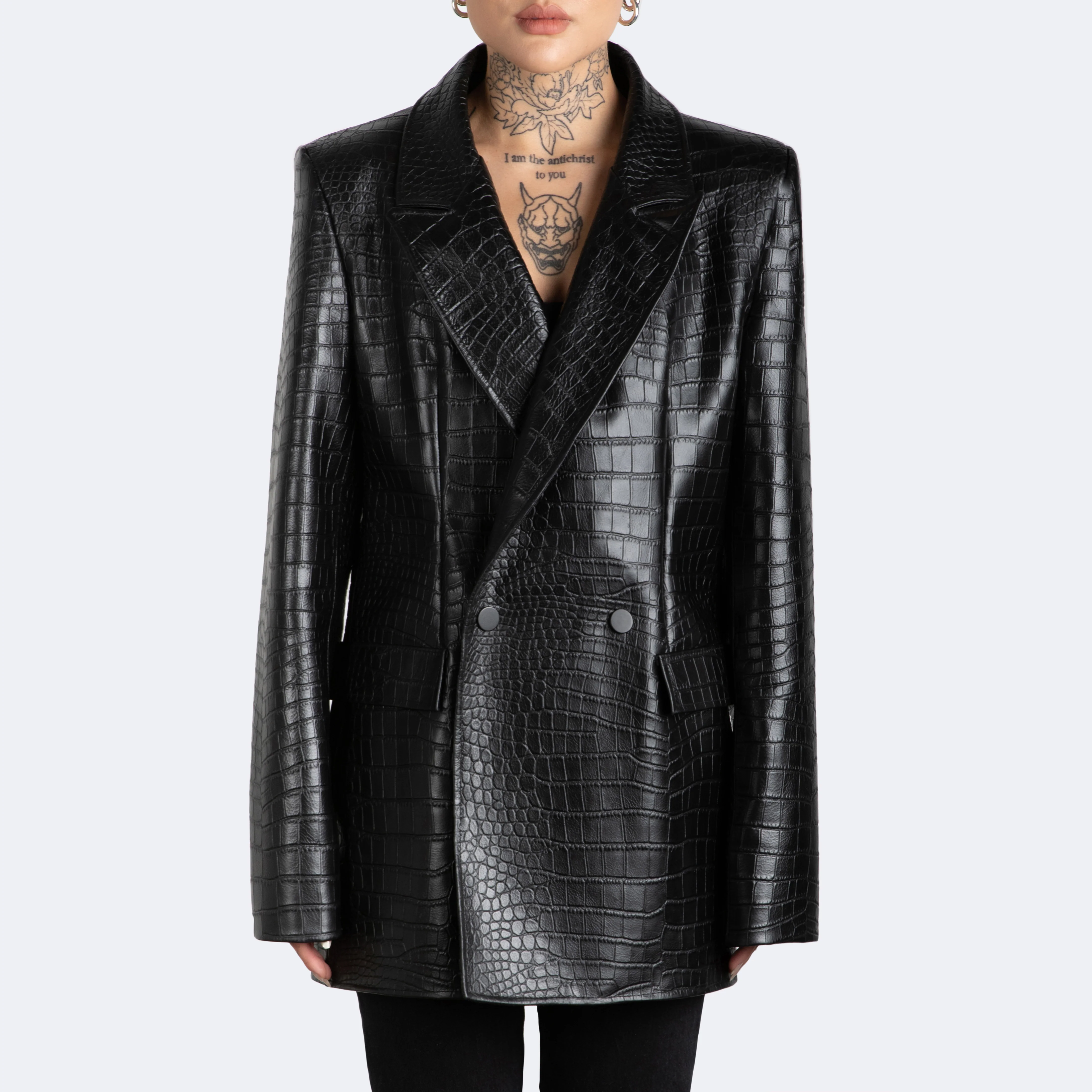 The Kamala Blazer - Croc Embossed - Image 7