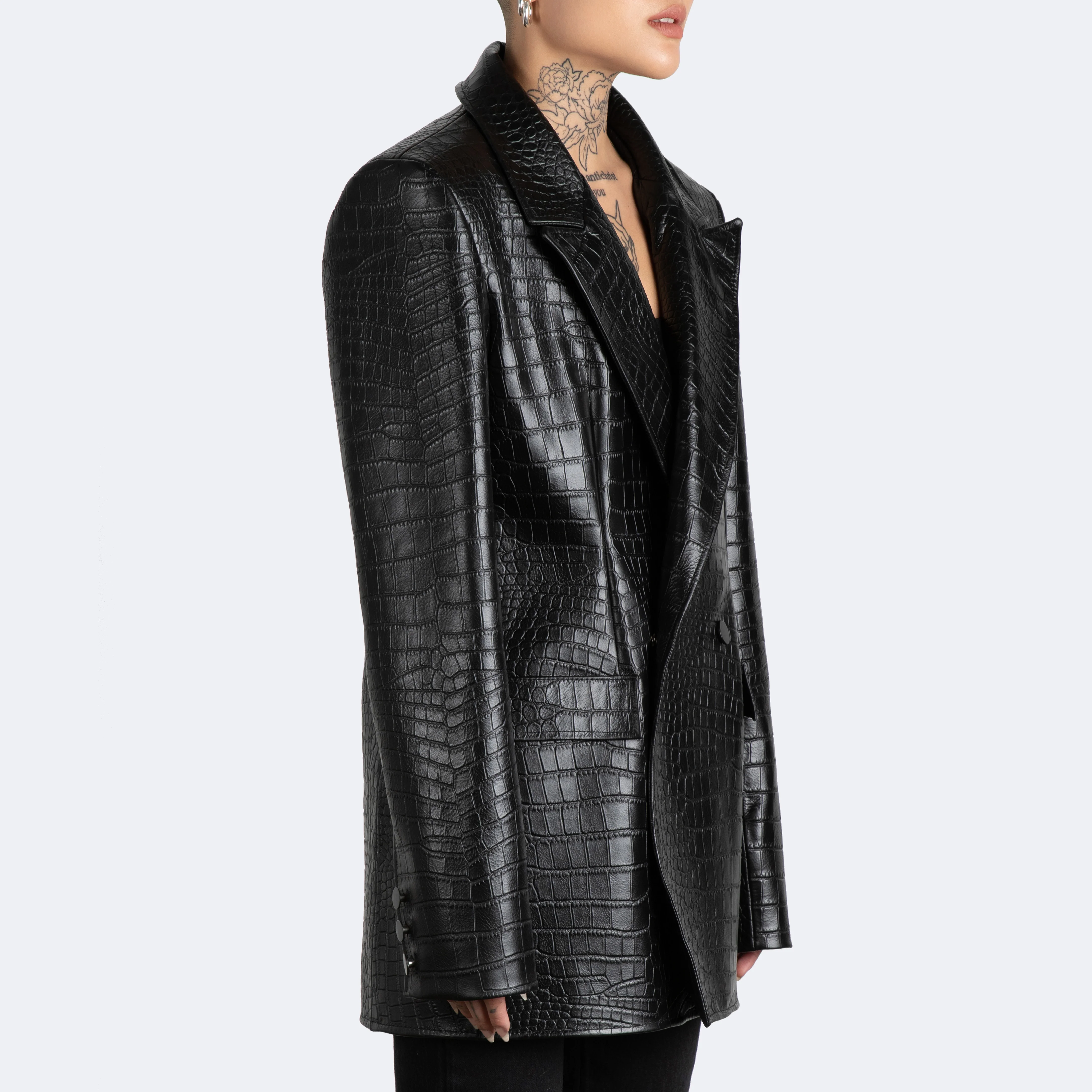 The Kamala Blazer - Croc Embossed - Image 9