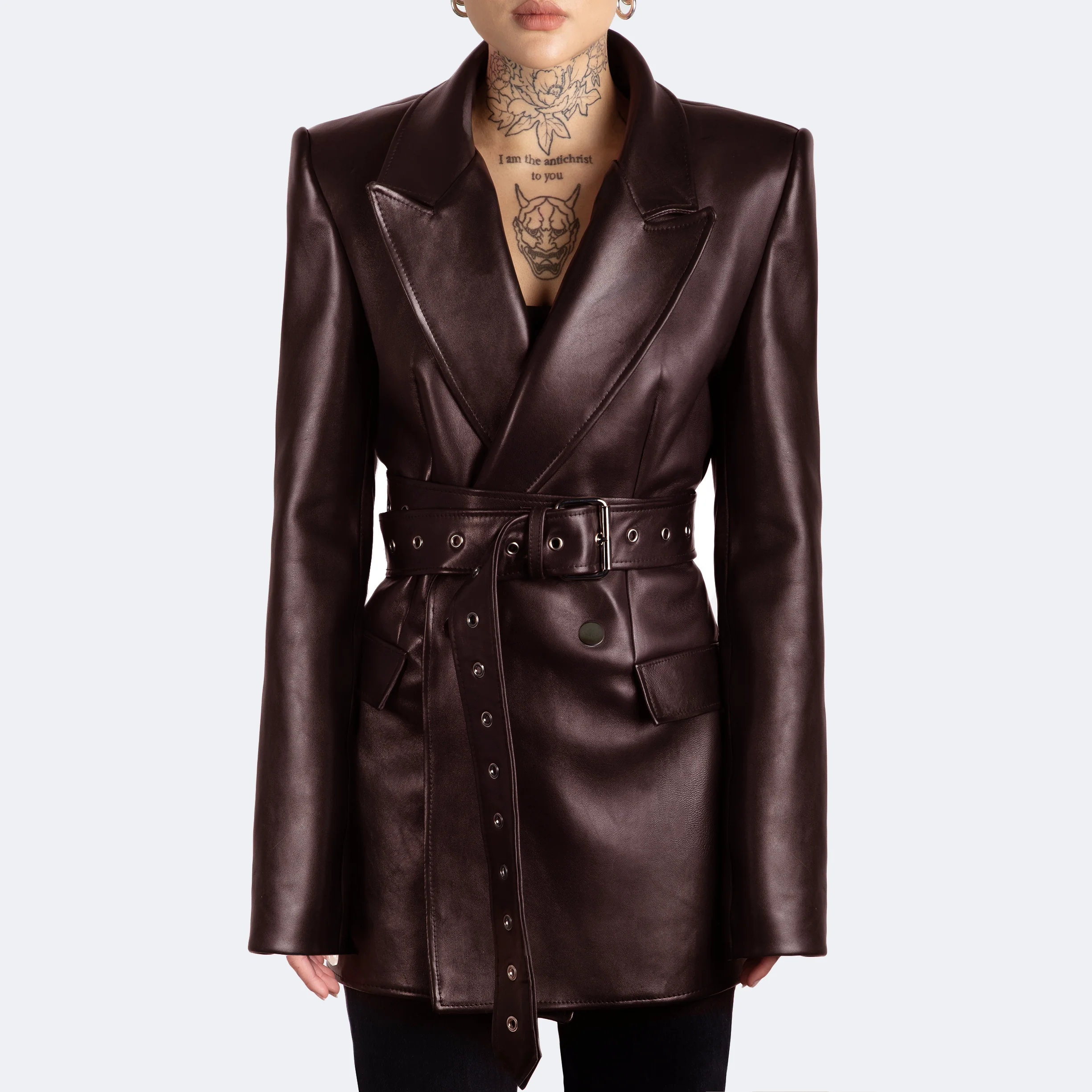 The Kamala Blazer - Oxblood - Image 3