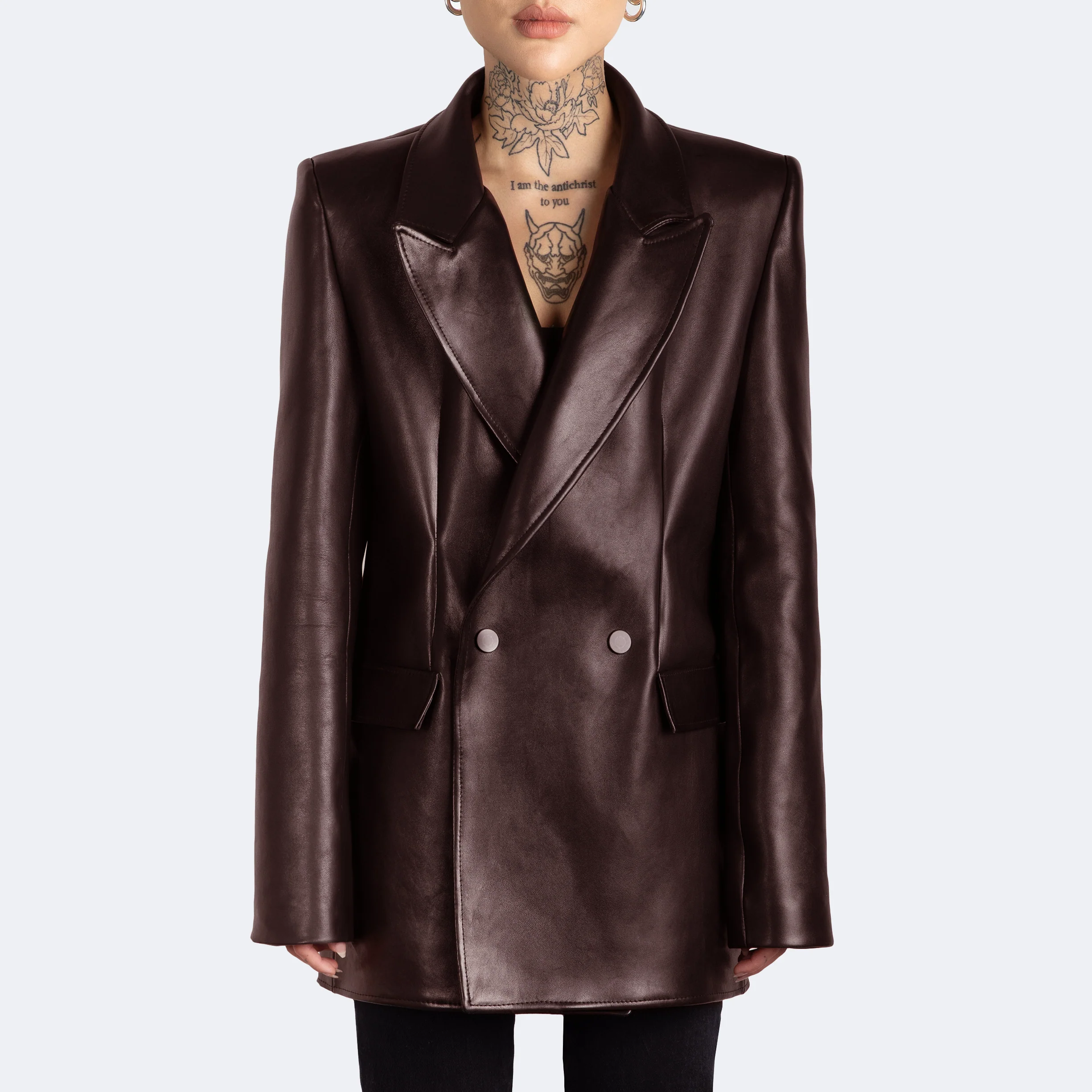 The Kamala Blazer - Oxblood - Image 4